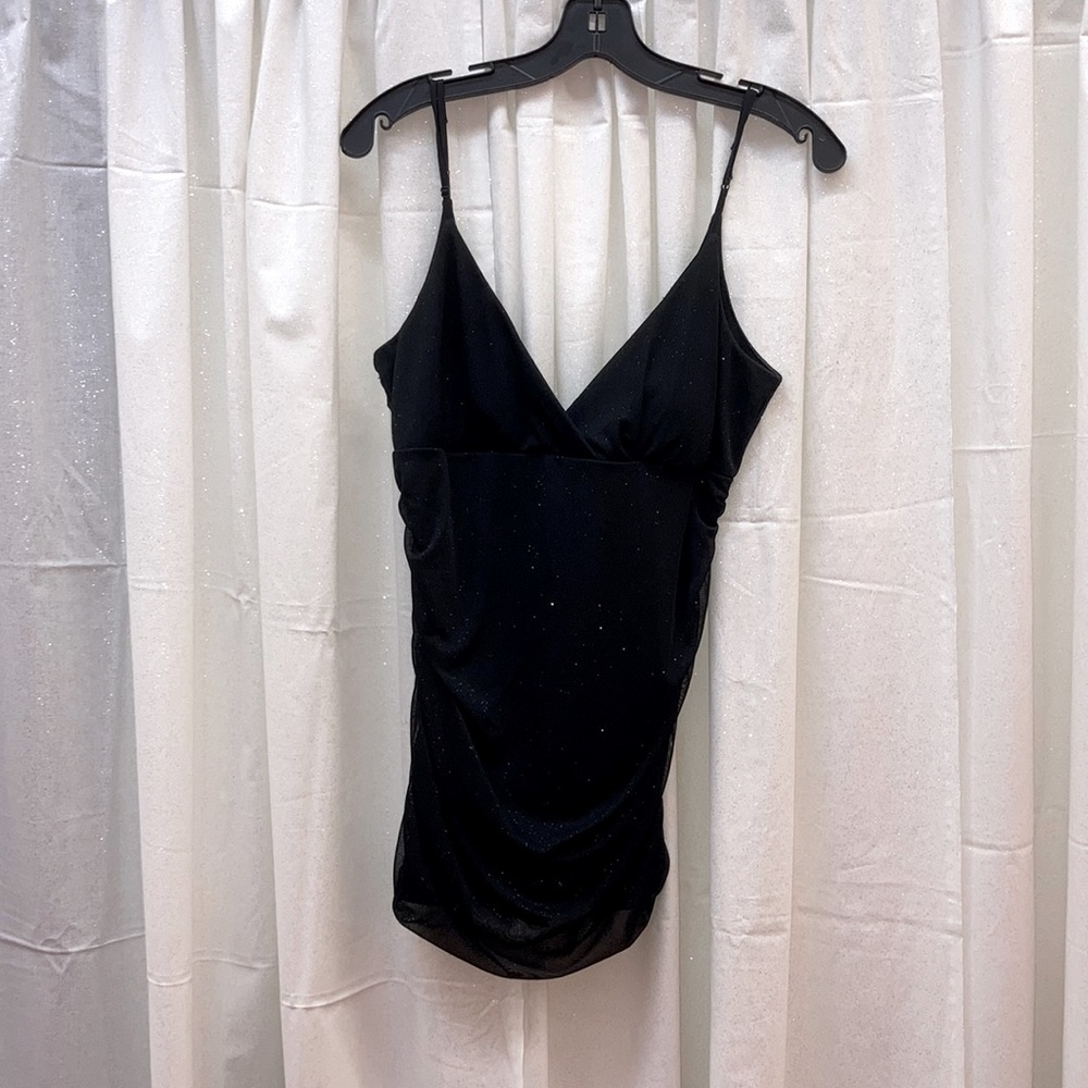 Woman’s black sparkle shirt